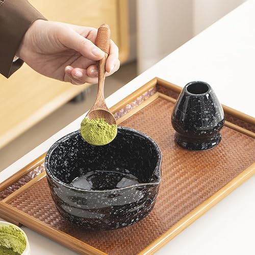 Miniatura 4 de Juego de 8 batidores de matcha, kit de ceremonia de matcha hecho a mano para ceremonia de té japonesa, el mejor regalo para los amantes del matcha