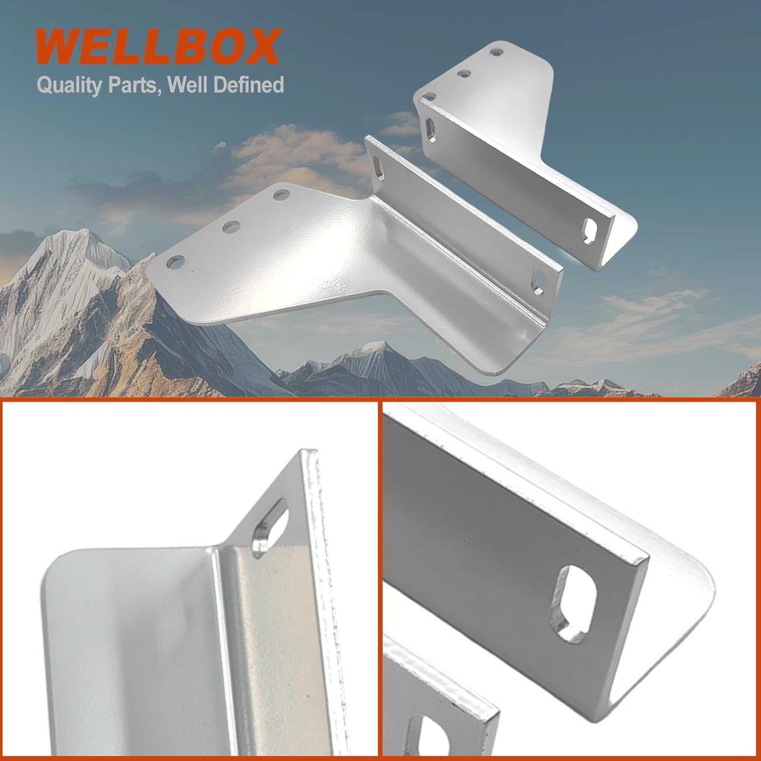 Body Frame Box Step Brackets Compatible with Peterbilt 388, 389, 384, 386, 367 2011-2017 Replaces # M85-6190, M856190, M85-6190R, M856190R