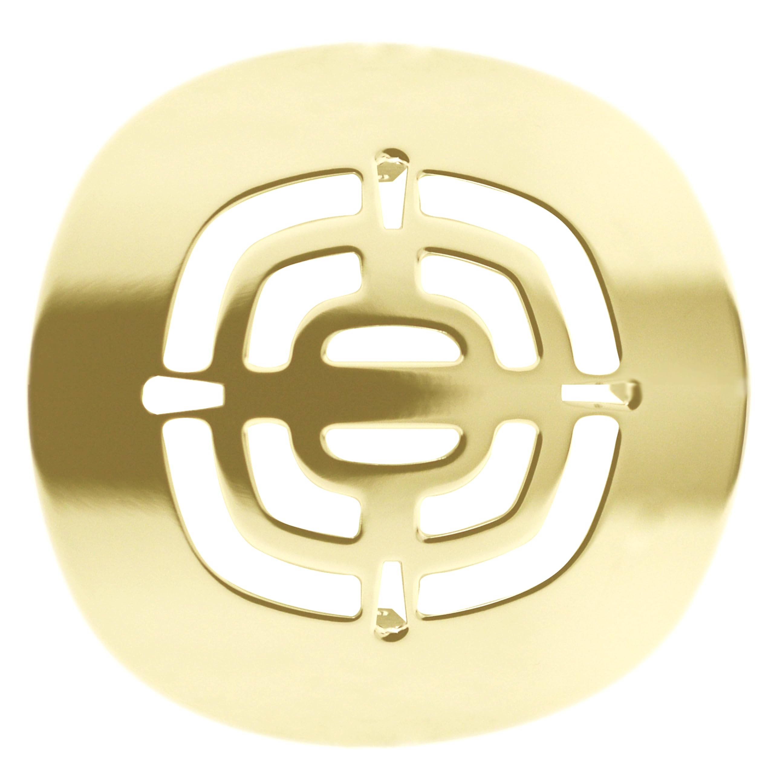 Westbrass Pirinç Geçmeli Duş Süzgeci Izgarası, Cilalı Pirinç, D316-03
