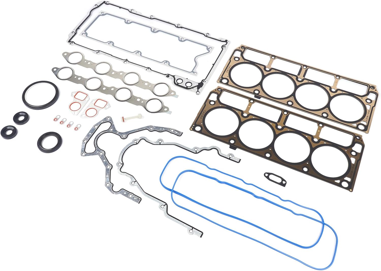 Gasket Set Kit & LS Head Gaskets Replacement for Chevy Silverado GMC Sierra 1500 2500 Engine LS1 LS6 LQ4 LQ9 4.8L 5.3L 5.7L 6.0L 12558178 12551933 12611384