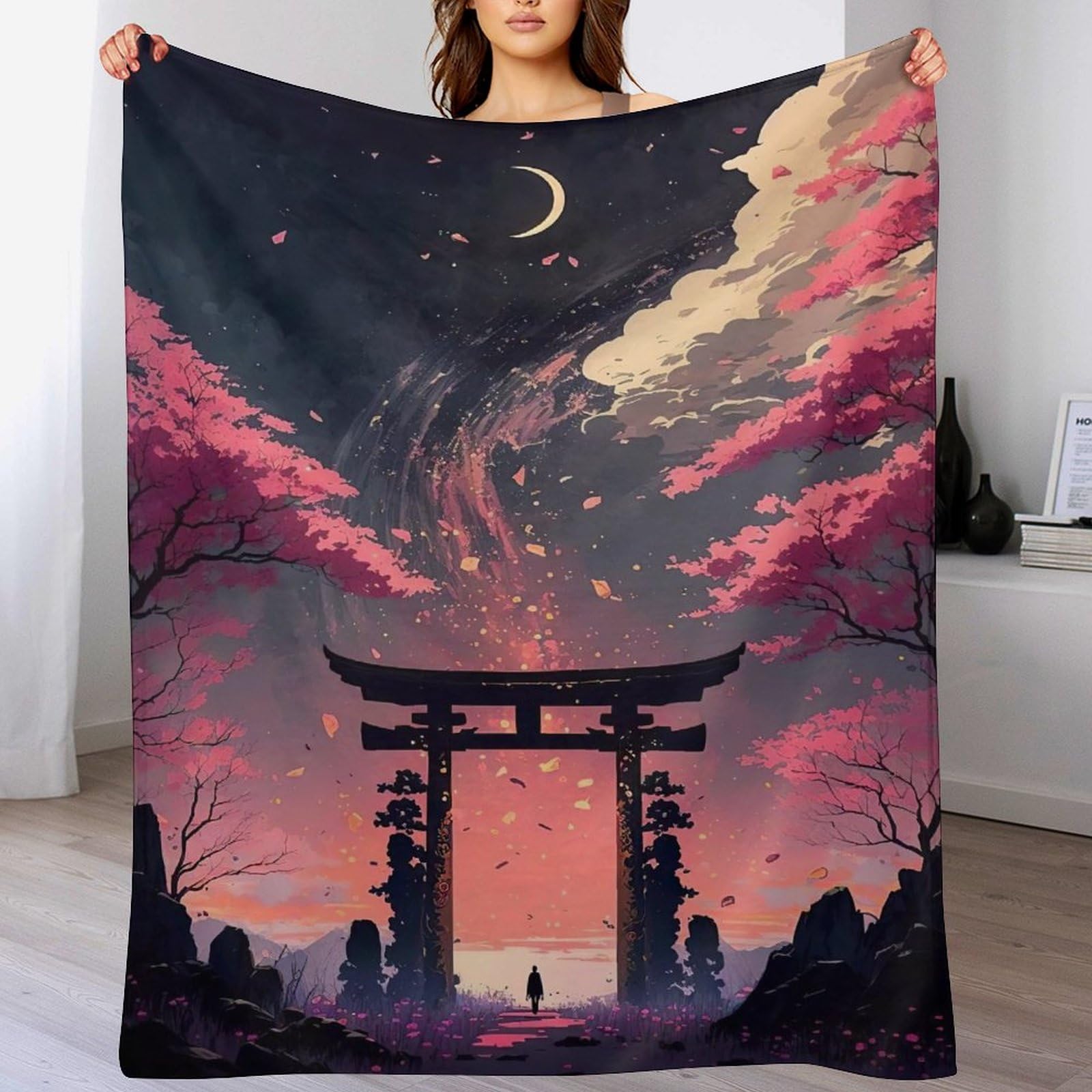 Couverture canape chaude croissant pour des soirees cocooning