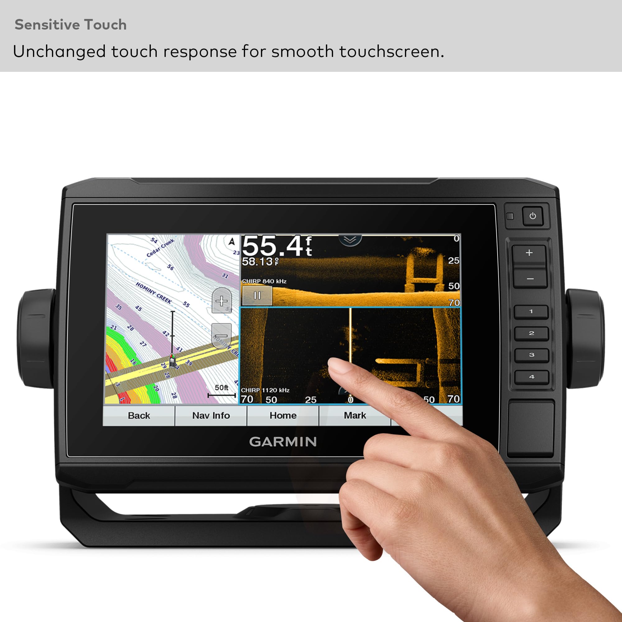 AtFoliX 3x Protecteurs écran Pour Garmin EchoMap UHD2 72sv Transparent