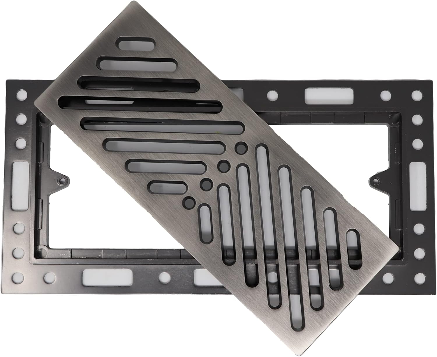 Original Ventique Breeze Flush Mount Metal Floor Vent No Damper (2.5x12, Arctic White)