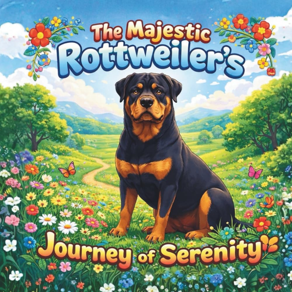 The Majestic Rottweiler’s: Journey of Serenity: An Adult Coloring Book Celebrating Strength, Loyalty, and Mindful Relaxation