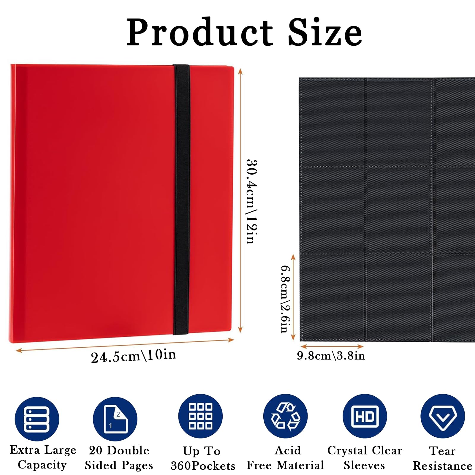 Trading Card Binder, Large 540-Capacity - Image 2