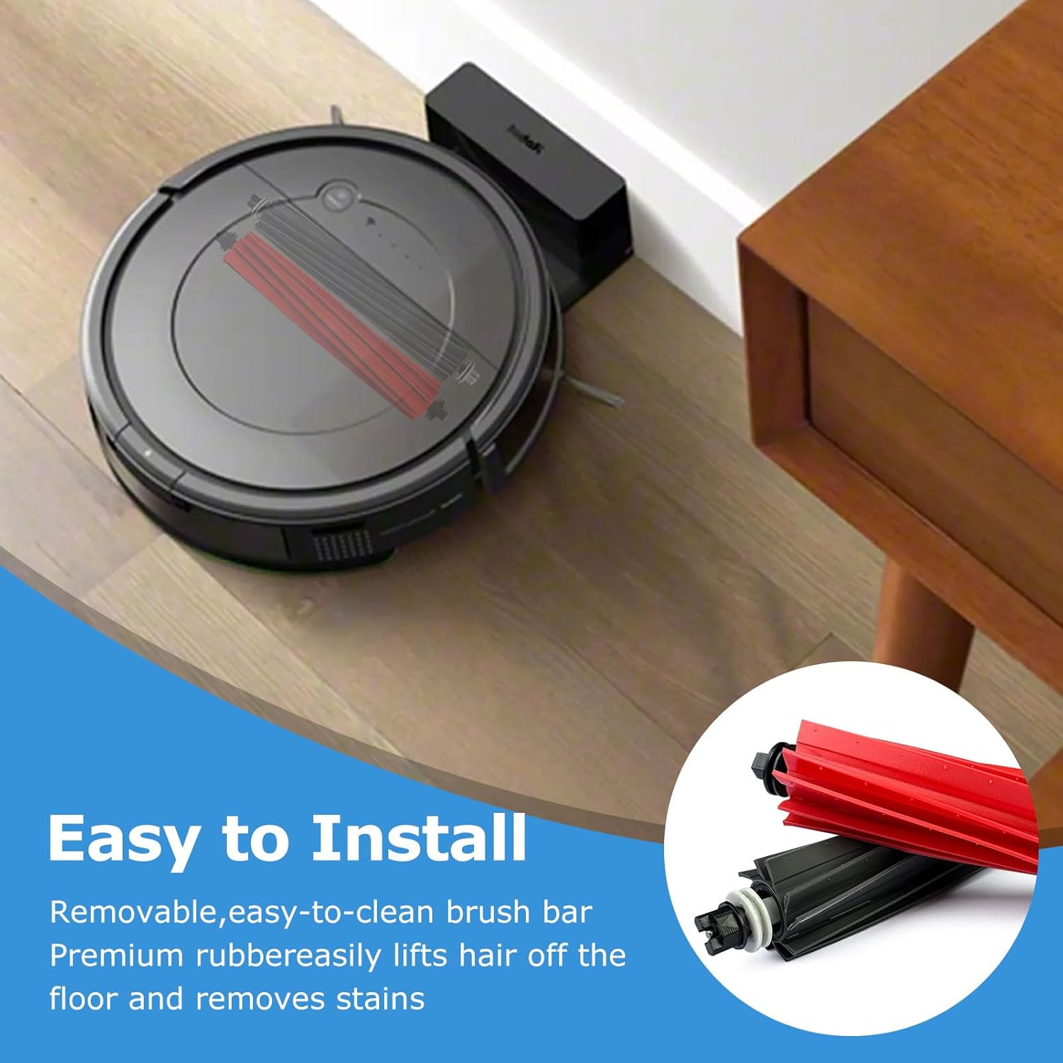 3 Set Q5 Max+ Main Brushes Compatible with Roborock S8,S8+,S8 Pro Ultra,Q5 Max+,Q8 Max/Q8 Max+,Q5 Pro/Q5 Pro+ Robot Vacuum Cleaner