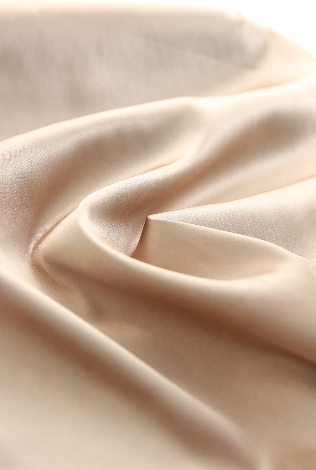 Xintianji Women's Basic Satin Silky Full Slip Midi Loose Dress with V-Neck Sexy Cami Adjustable Strap Wear Nightgown Dresses - Image 8