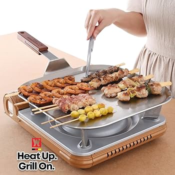 WAGENSTEIGER Stainless Steel Square Griddle Pan/Plate with Wooden