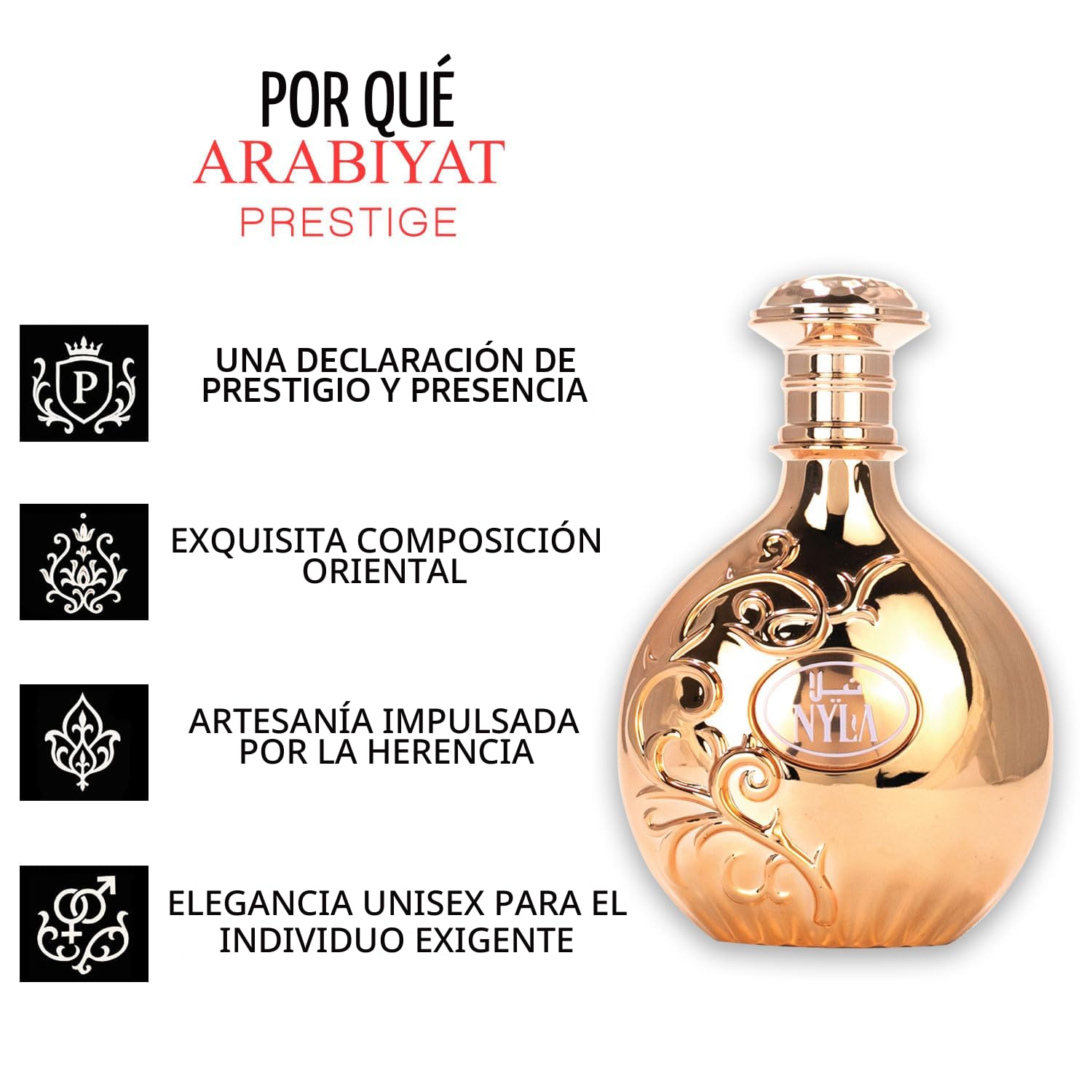 Amazon.com: Arabiyat Prestige Nyla Eau De Parfum, 2.7 fl oz