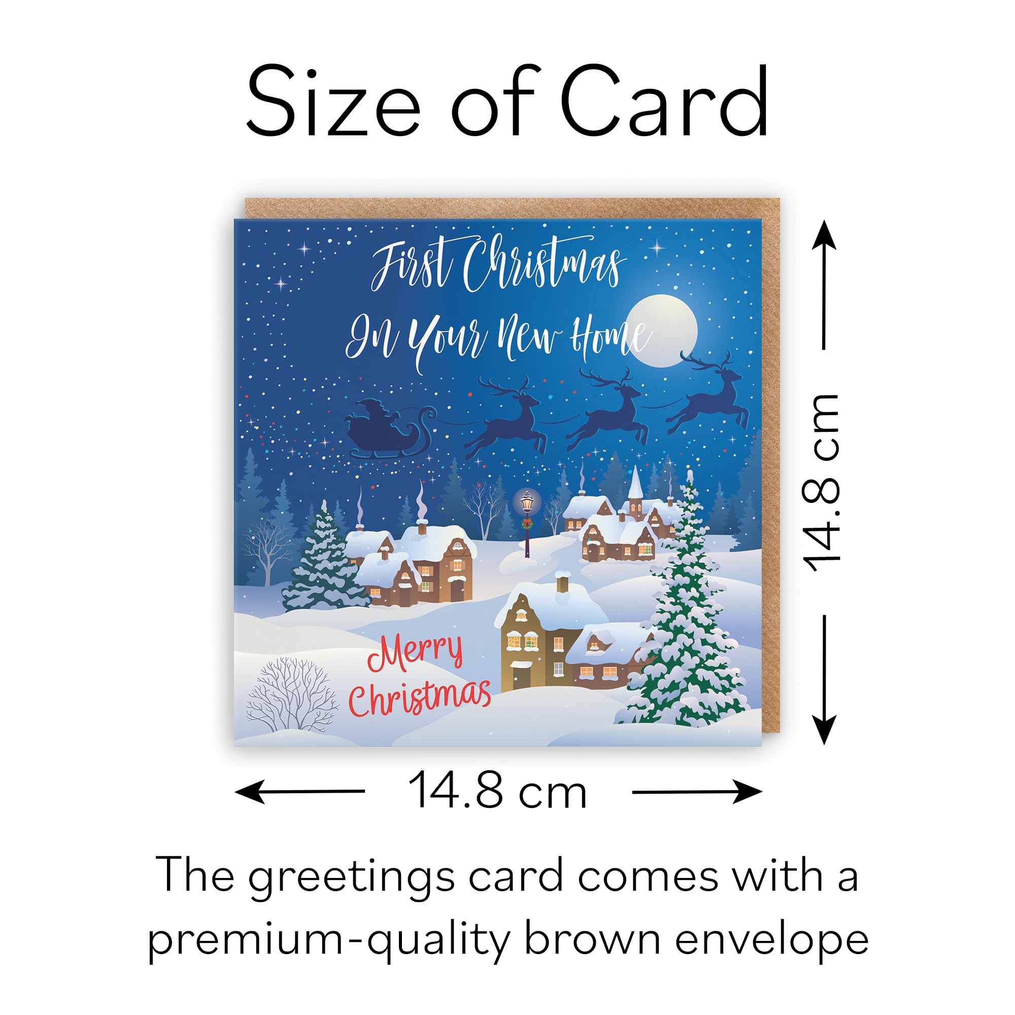 Hunts England, 1st Christmas In Your New Home Christmas Card, First Christmas In Your New Home, Merry Christmas - Image 4