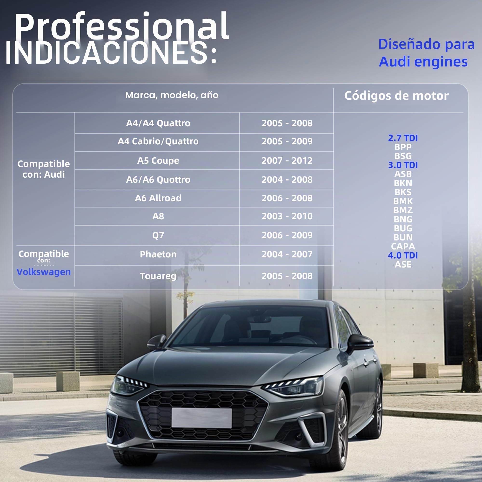 Herramienta de Sincronización de Motor, Herramienta de Bloqueo de Correa de Distribución, Herramientas de Árbol de Levas Compatible con VW Audi VAG 2.7 3.0 TDI