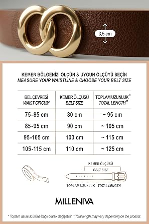 Sonsuzluk Gold Tokalı Kadın Kemer 3.5 cm