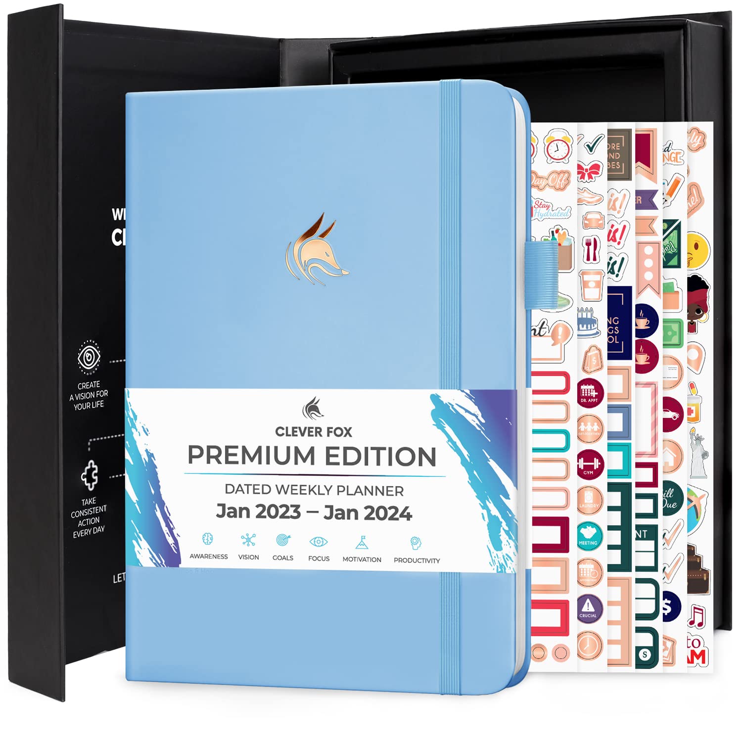 Buy Clever Fox Dated Planner Premium Edition 20232024 Weekly Planner
