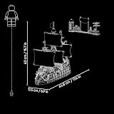 LEGO ONE PIECE Garp's Marine Battleship Toy - Boat Model Kit w/ 8 Minifigures incl. Zoro, Usopp & Nami - Kids' Room Decor - Gift for 9+ Year Old Boys, Girls & Fans - 75646 - 8