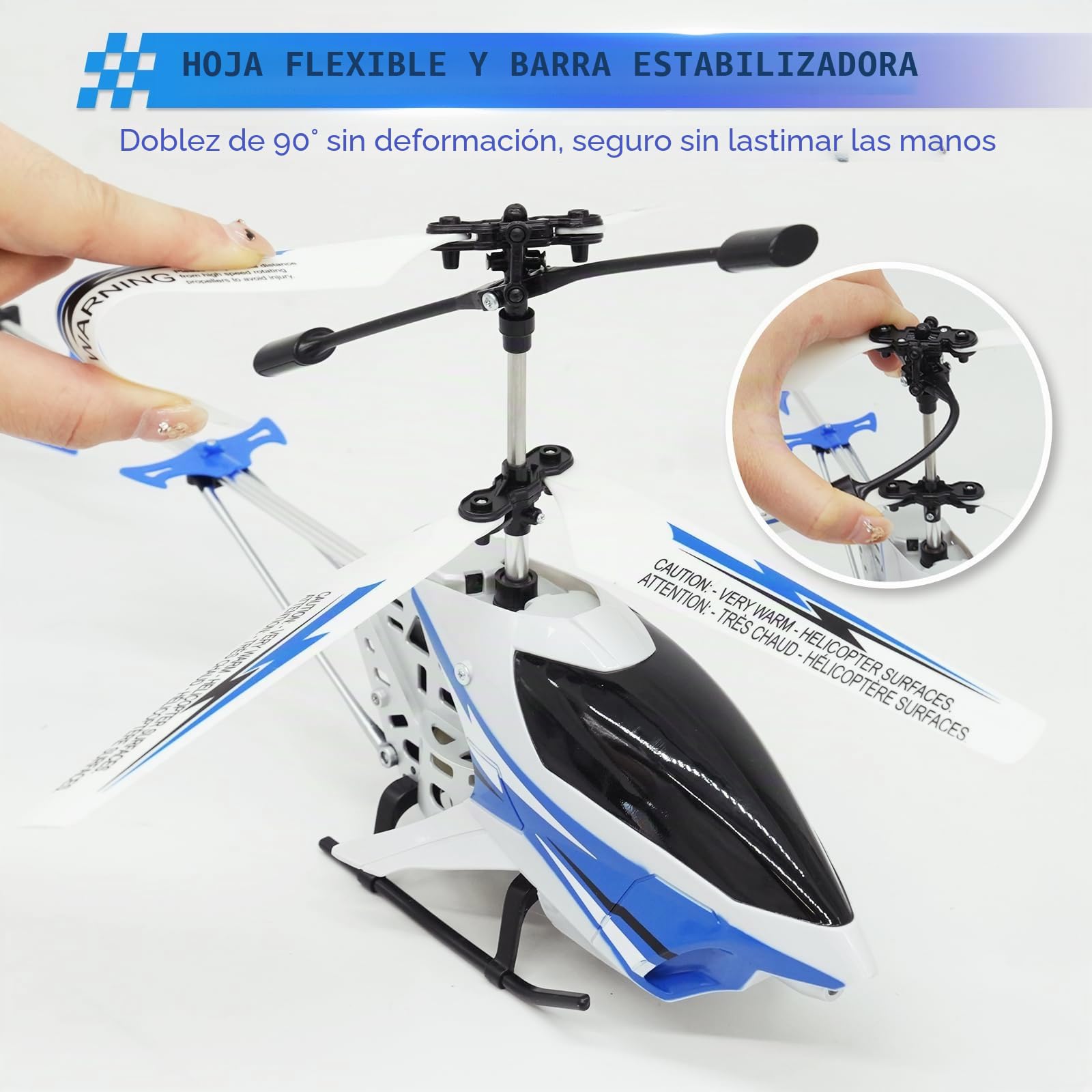 A ALPHA Helicóptero RC, Helicóptero 2.4G Avion teledirigido Juguete Interior Exterior Niños Juguete para Niños Niñas 8 9 10 11 12 Años
