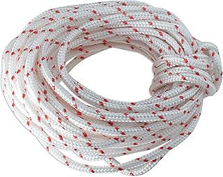 4.5mm Recoil Starter Rope Pull Cord 10-Meter Compatible with Stihl Husqvarna Poulan Lawn Mower Chainsaw String Trimmer Edger Brush Cutter Engine Parts