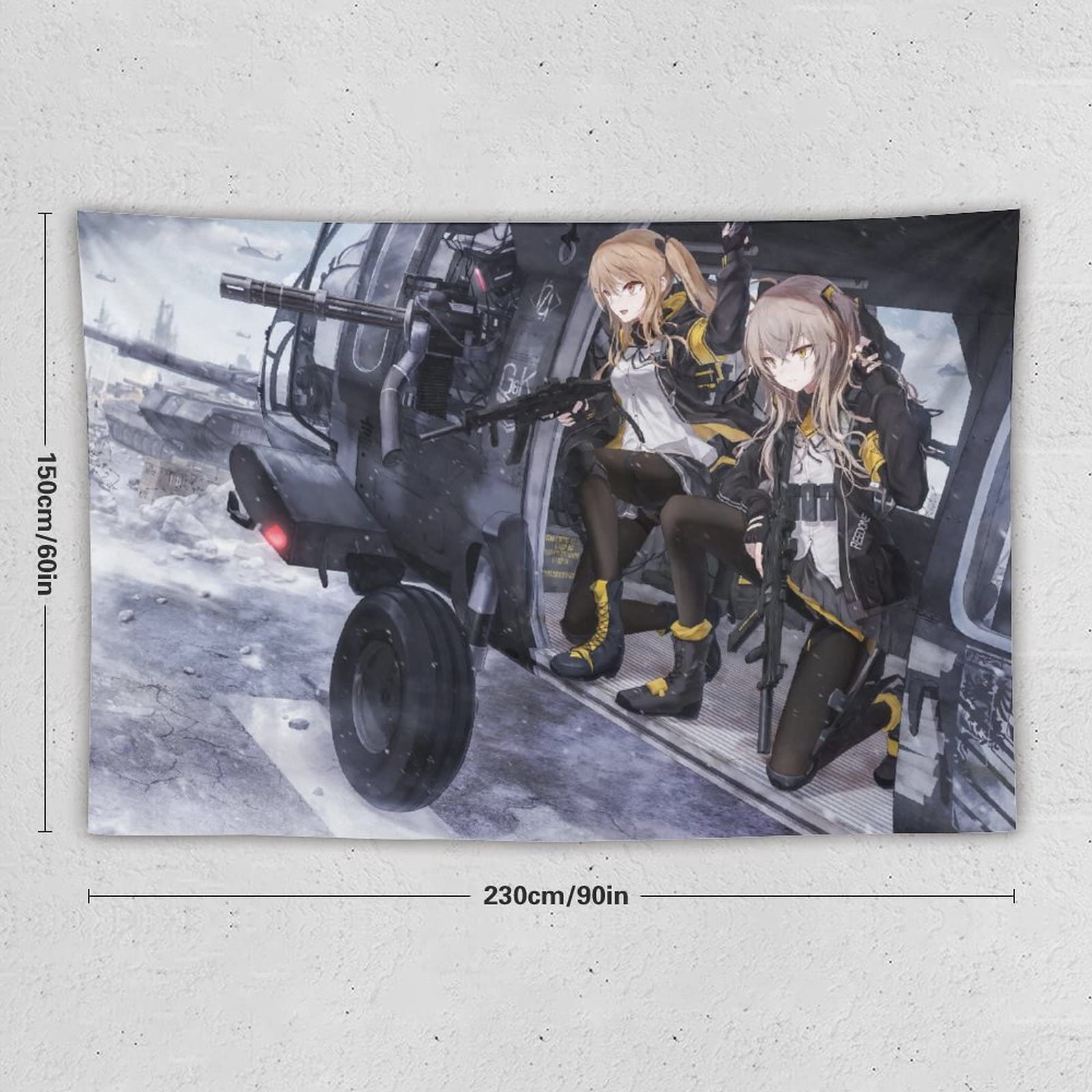 Amazon.co.jp: タペストリー 可愛い キャラクター柄 少女前線UMP45