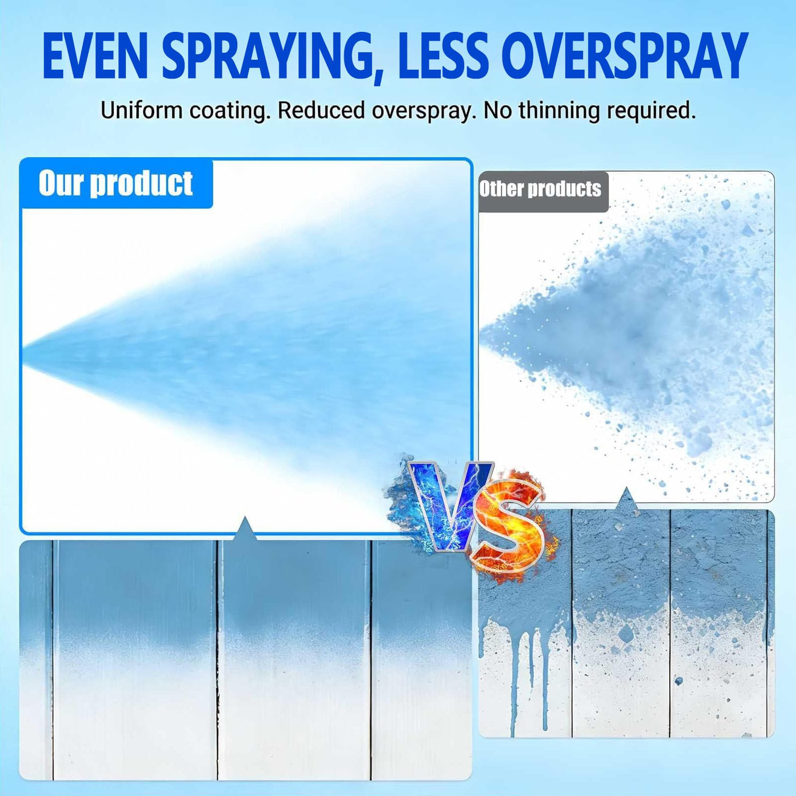 Airless - Pulverizador de Pintura, 1800W con Embudo de 6.5L, para el Propietario pintando fachadas y Exteriores de su casa