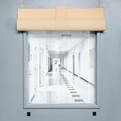 Vista 18 de ALP® Blackout Shades. Room Darkening Shades Block Views in Classrooms, Offices, and Homes. Traditional Polyestor Fabric. Patented. No Tools Charcoal