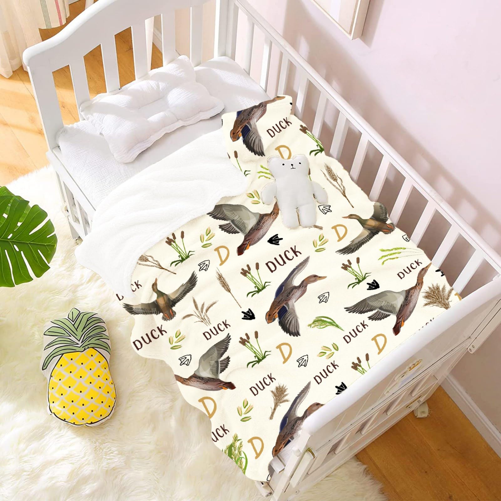 Mallard Duck Throw Blanket Ultra Soft Cozy Duck Animal Blankets for Women Men Cute Duck Blanket for Couch Bed Outdoor Duck Gifts for Duck Lovers 40