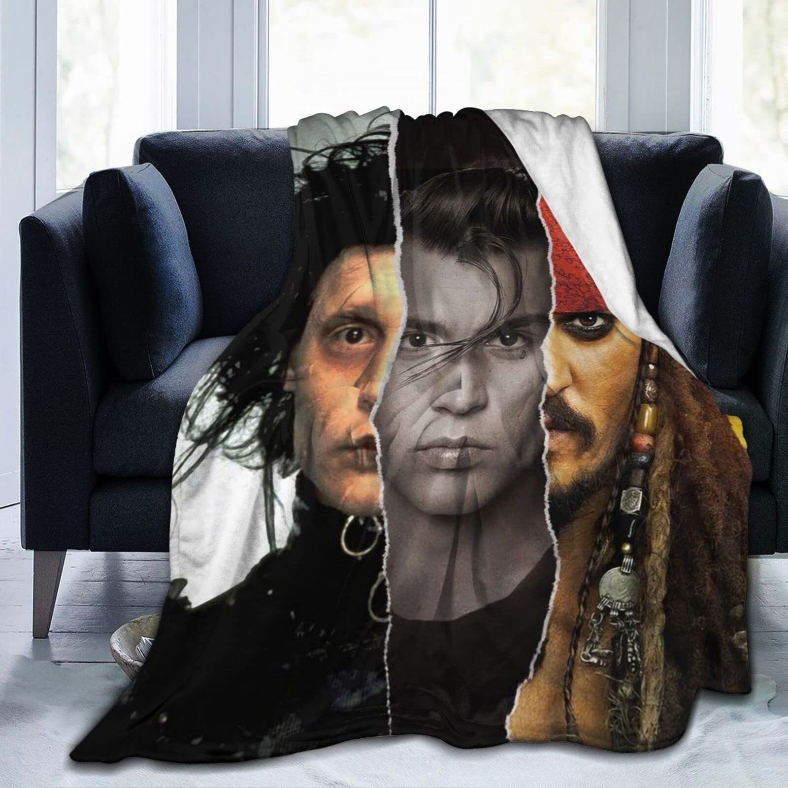 Johnny Depp Blanket Lamb Blanket 3D Print Plush Blanket Bedding Decor  Blanket for Living Room Bedroom Dorm Decor 125CM X 100CM : Amazon.co.uk:  Home u0026 Kitchen