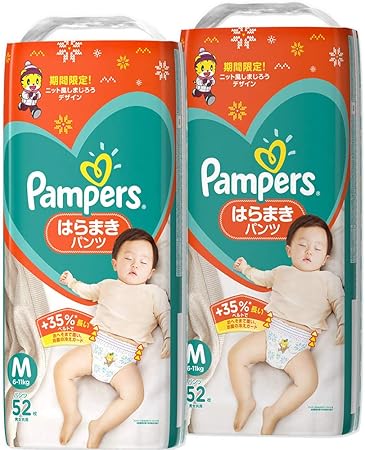 Amazon パンツ Mサイズ パンパース オムツ さらさらケア はらまきパンツ 6 11kg 104枚 52枚 2パック ケース品 パンパース おむつ