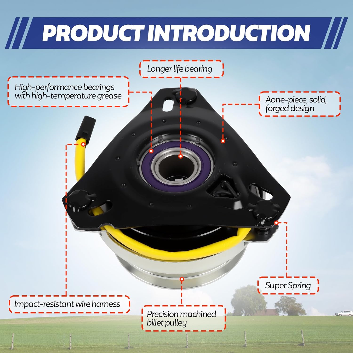 Electric PTO Clutch for Ariens Cub Cadet Grasshopper Gravely Toro Woods 604182 5210-52 388766 Compatible with 718D 718K 720K 721 721D 725 74140