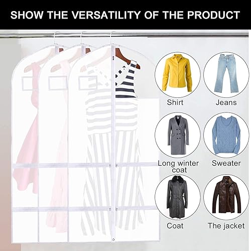 Miniatura 6 de Bolsa de ropa, bolsas de ropa para colgar ropa, bolsas de ropa de baile transparentes para bailarines, bolsa de disfraces de baile, bolsa de