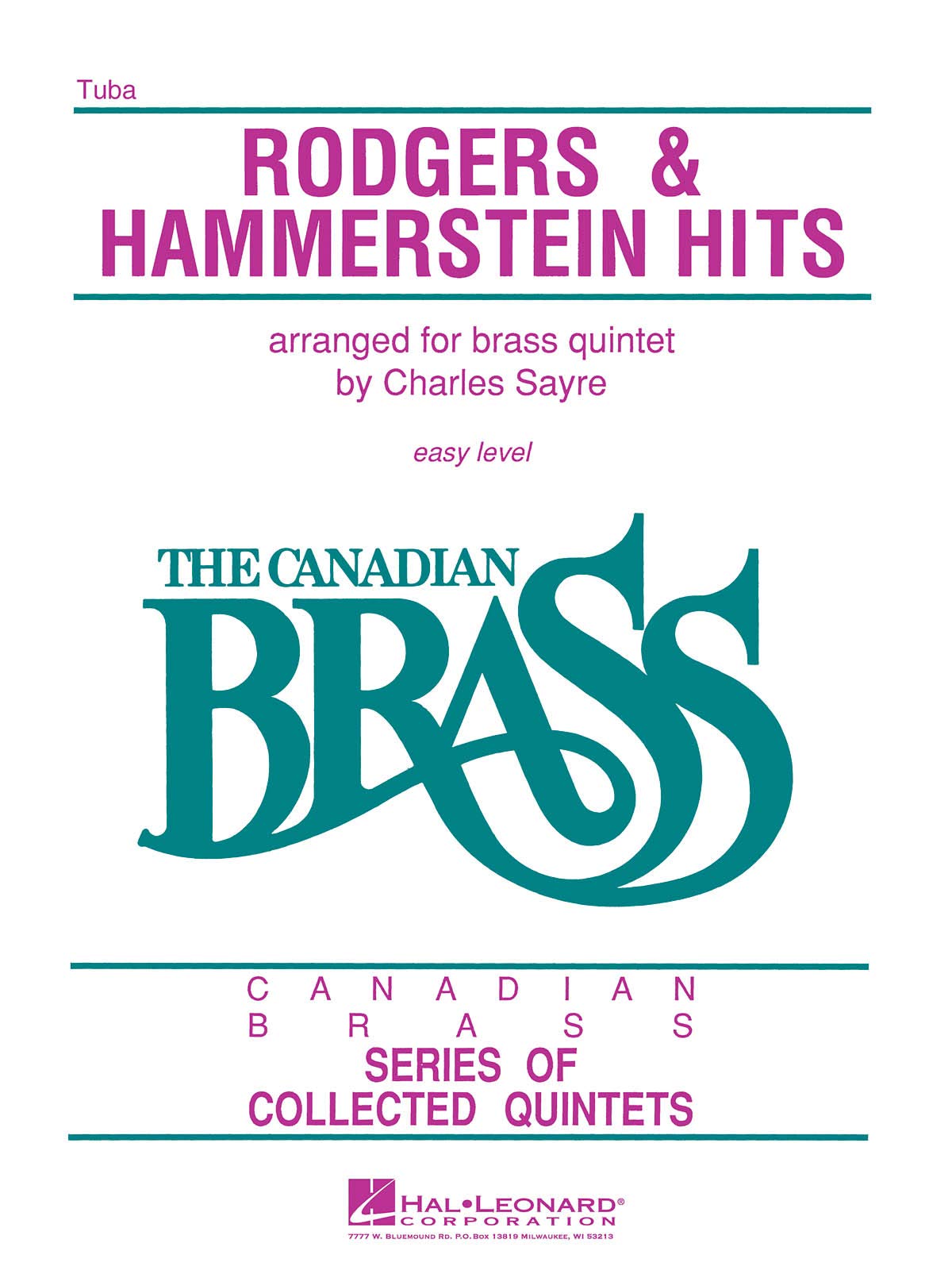 The Canadian Brass Rodgers & Hammerstein arrangements clairs pour musique d'ensemble