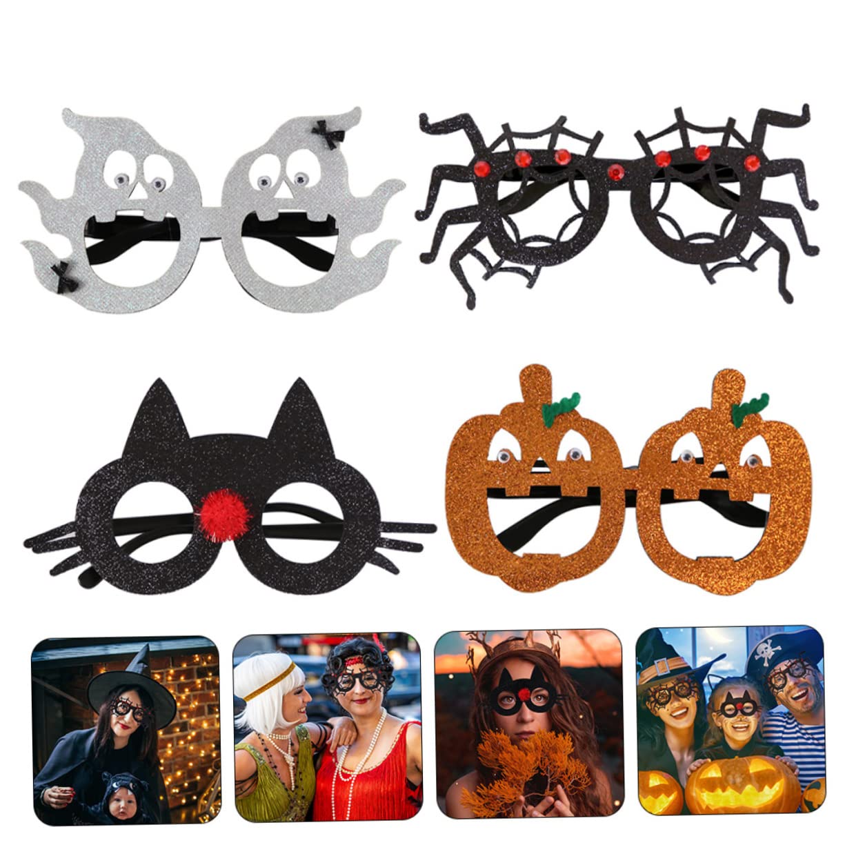 LIFKOME 20stücke Halloween Brillen Mit Lustigen Motiven Für Halloween Partys Leicht Und Bequem Aus Sicherem Material Gefertigt Für Erwachsene