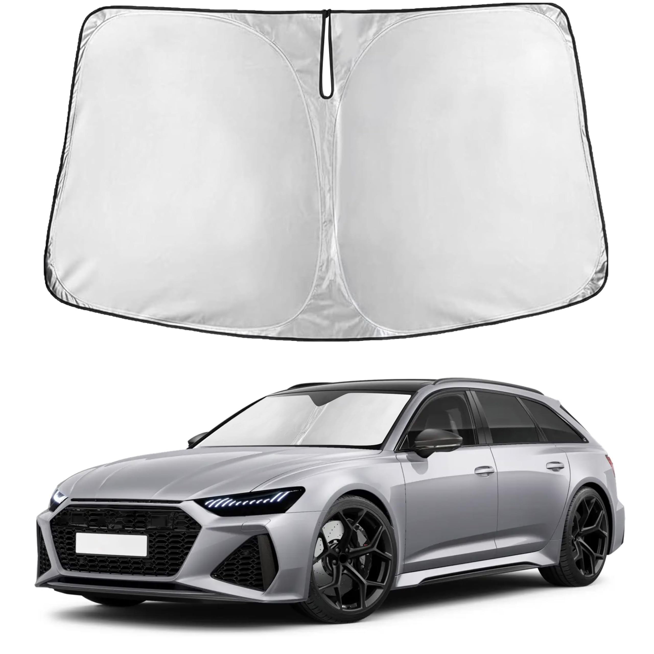 EcoNour Windshield Sunshade Compatible for Audi RS 6 2003-2023 2024 2025