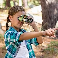 Vista 4 de Deekin 16 prismáticos de juguete con cuerda para el cuello, binoculares de aprendizaje novedosos a granel, selva, safari, caza, recuerdos de fiesta