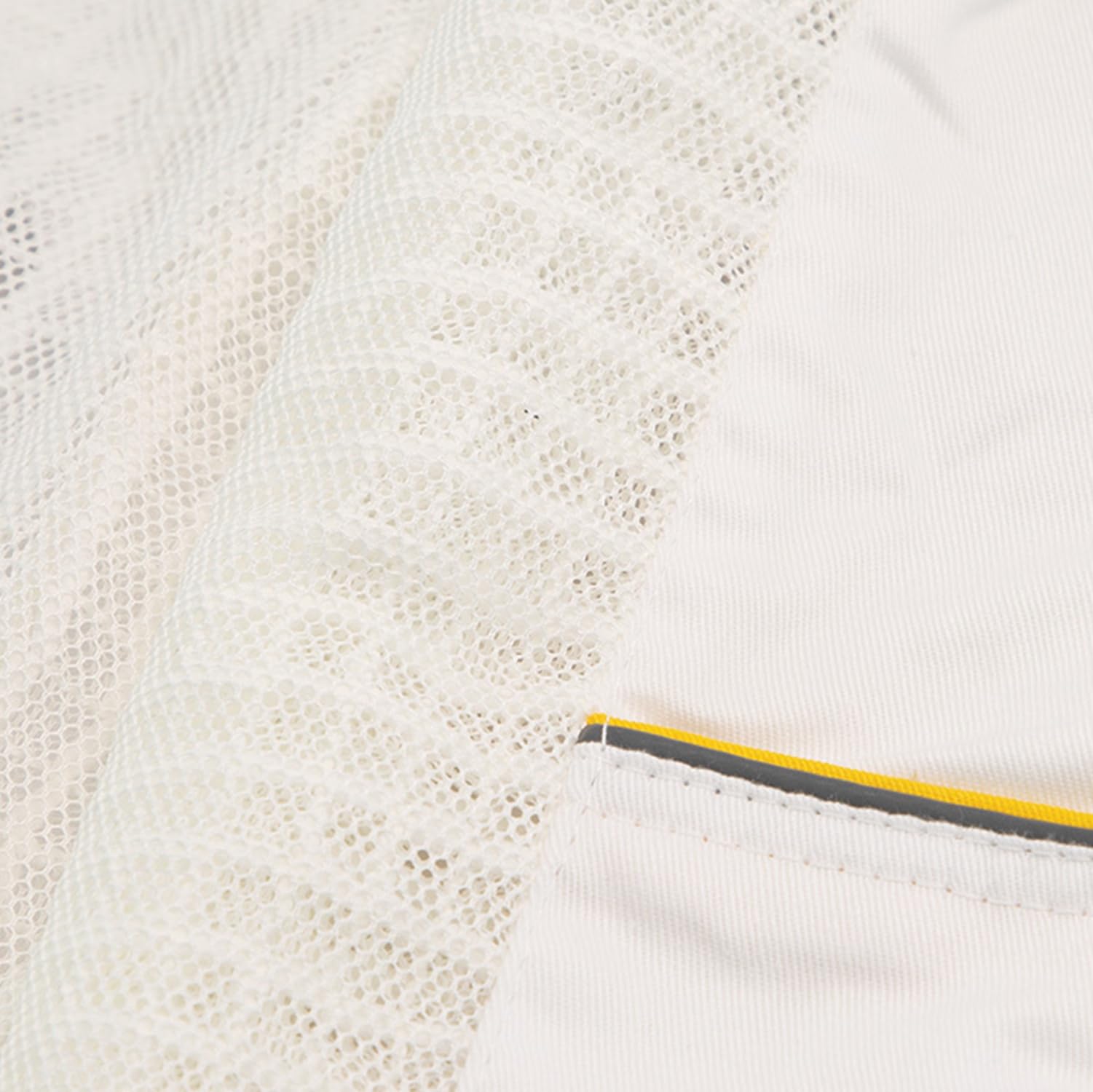 LYSON Imkerjacke Imkerbluse mit Hut Professionelle Imkerbekleidung Imkerbekleidung aus Mesh und Baumwolle Imkerjacke mit Reißverschluss Schutzjacke Imkerei Bienen Weiß Größe M