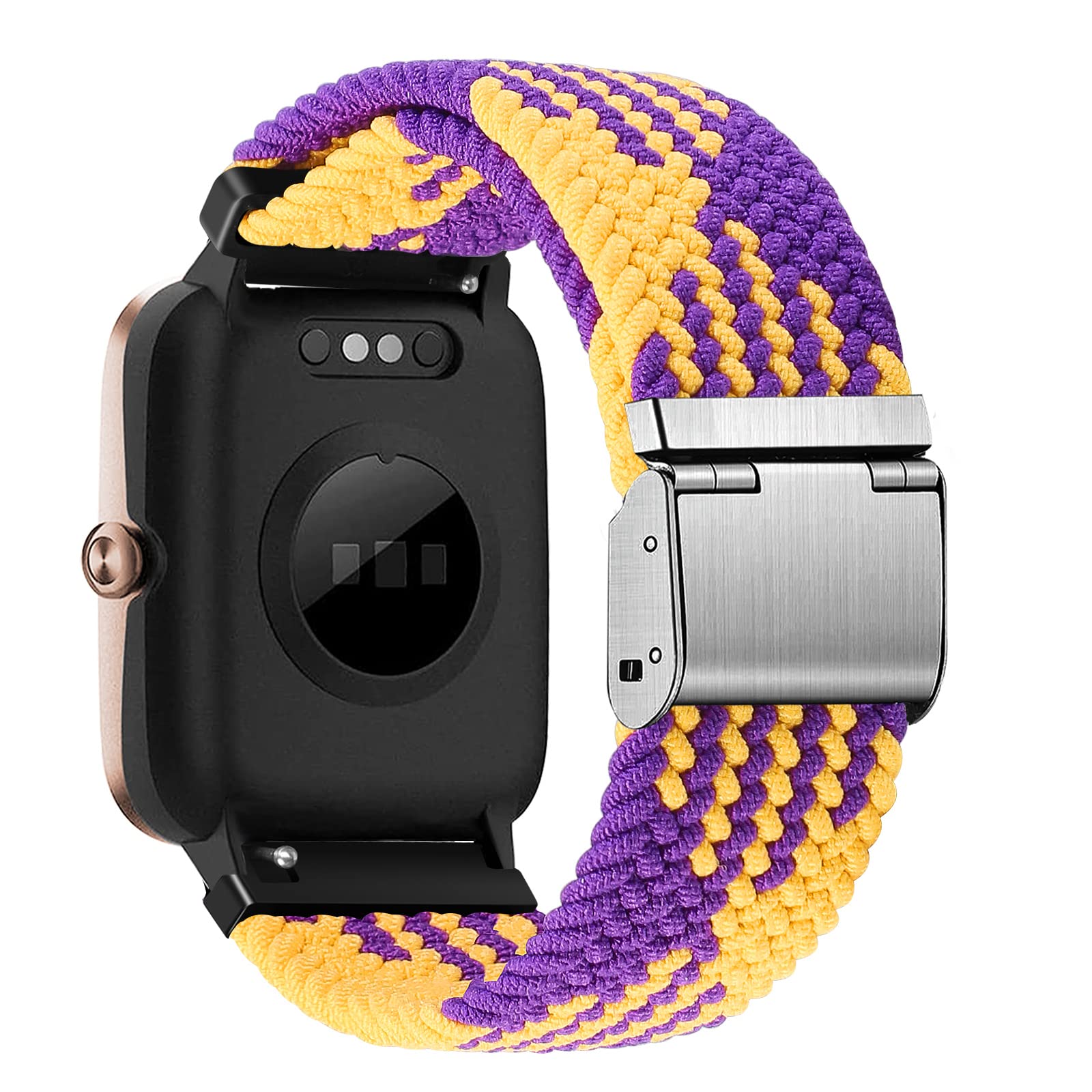 Cinturino per Amazfit Active, 20mm Sport Nylon Ricambio Elastica Cinturini per Amazfit GTS, GTS 4 Mini, GTS 4, GTS 3, GTS 2, GTS 2 Mini, GTR Mini, Amazfit Bip, Bip U, Bip U Pro, Bip 3, Bip 3 Pro