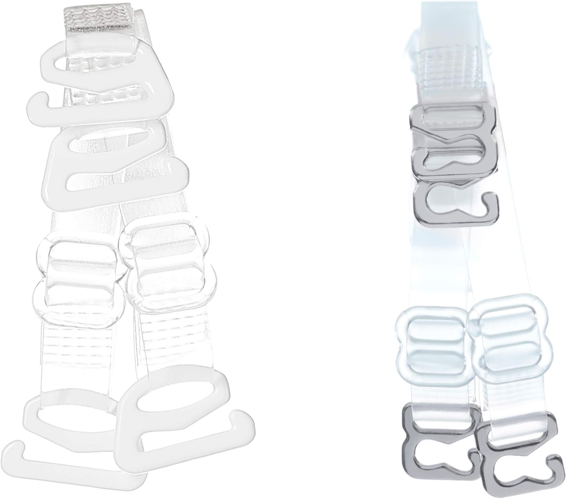 DIVA'S BRA STRAPS BRA STRAPS FOR EVERY OCCASION COMFORT AND BEAUTY WORKING HAND IN HAND Invisible Clear Transparent Removable Multiple Widths, Narrow 6mm