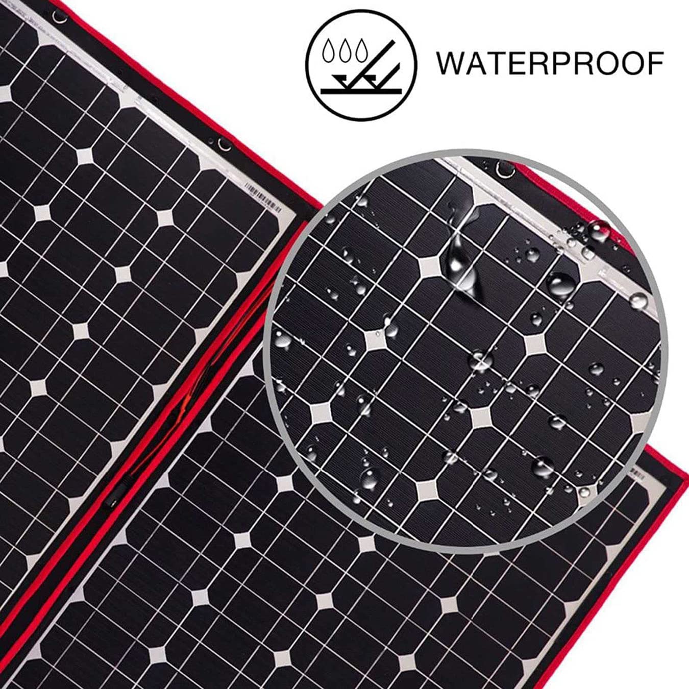 Pannello Solare Pieghevole Portatile 200w 18v, Pannello Solare Monocristallino Flessibile Con Controller, Sis-tema Solare a Moduli Fotovoltaici Per Giardino Esterno Balcone Caravan Campeggio