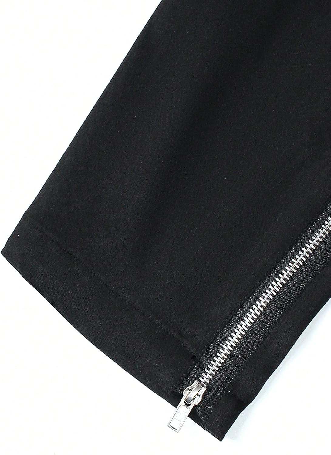 GORGLITTER Men's Casual Grunge Baggy Sweatpants Hiking Stacked Flared Cargo Work Pants Rivets Trousers - Image 5