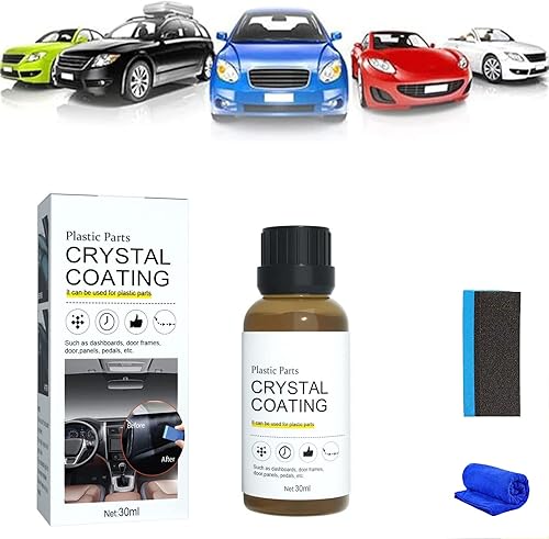 Revestimiento de cristal para plástico del carro, revestimiento, restaurador de plástico de larga duración, revestimiento de cristal para piezas de