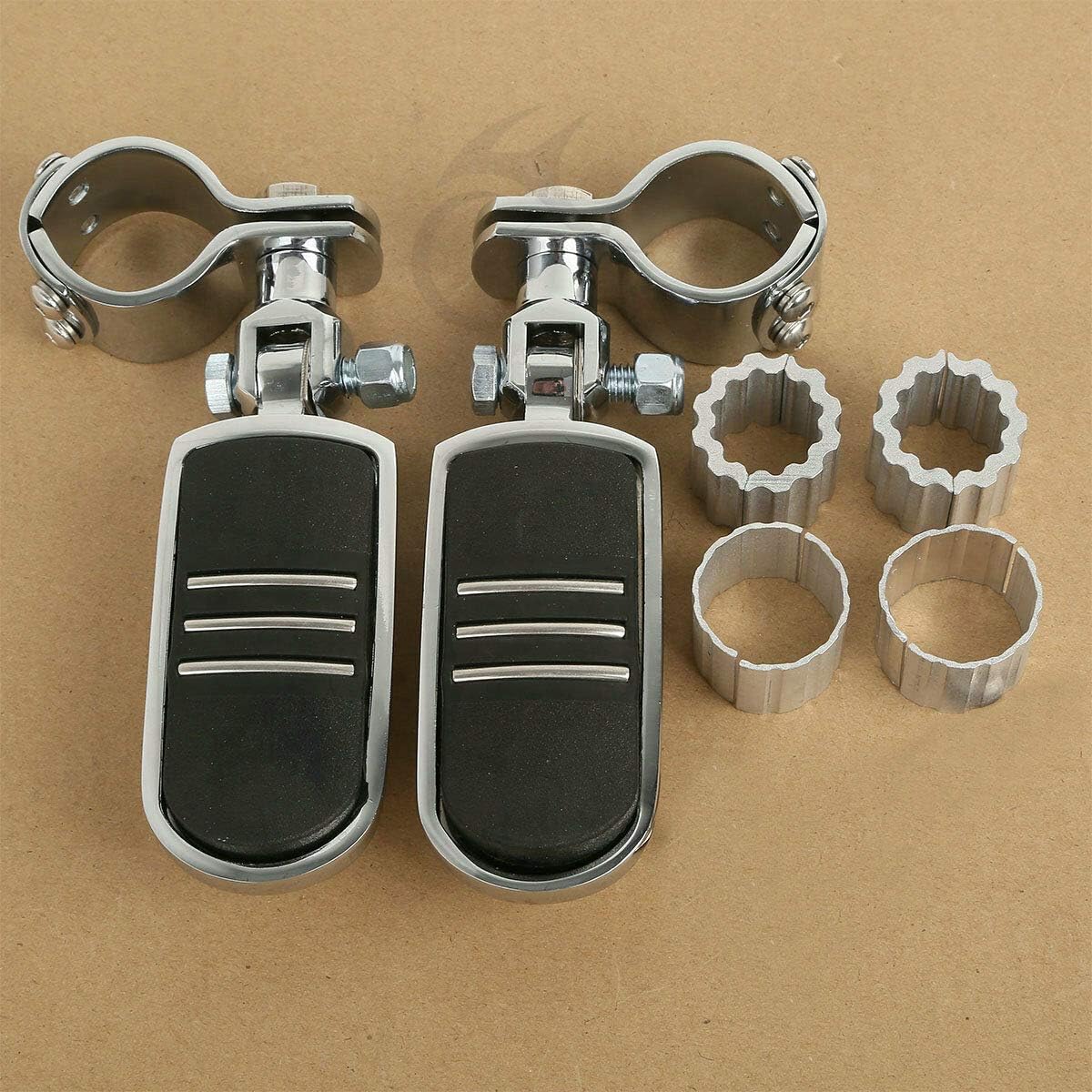 TCMT 1" 1.25" Footpeg Mount Clamps Fit For Honda GoldWing GL1800 VT750 VT1100 VTX1300 VTX1800 For Harley-Davidson Sportster 883 XLl1200 Yamaha Suzuki