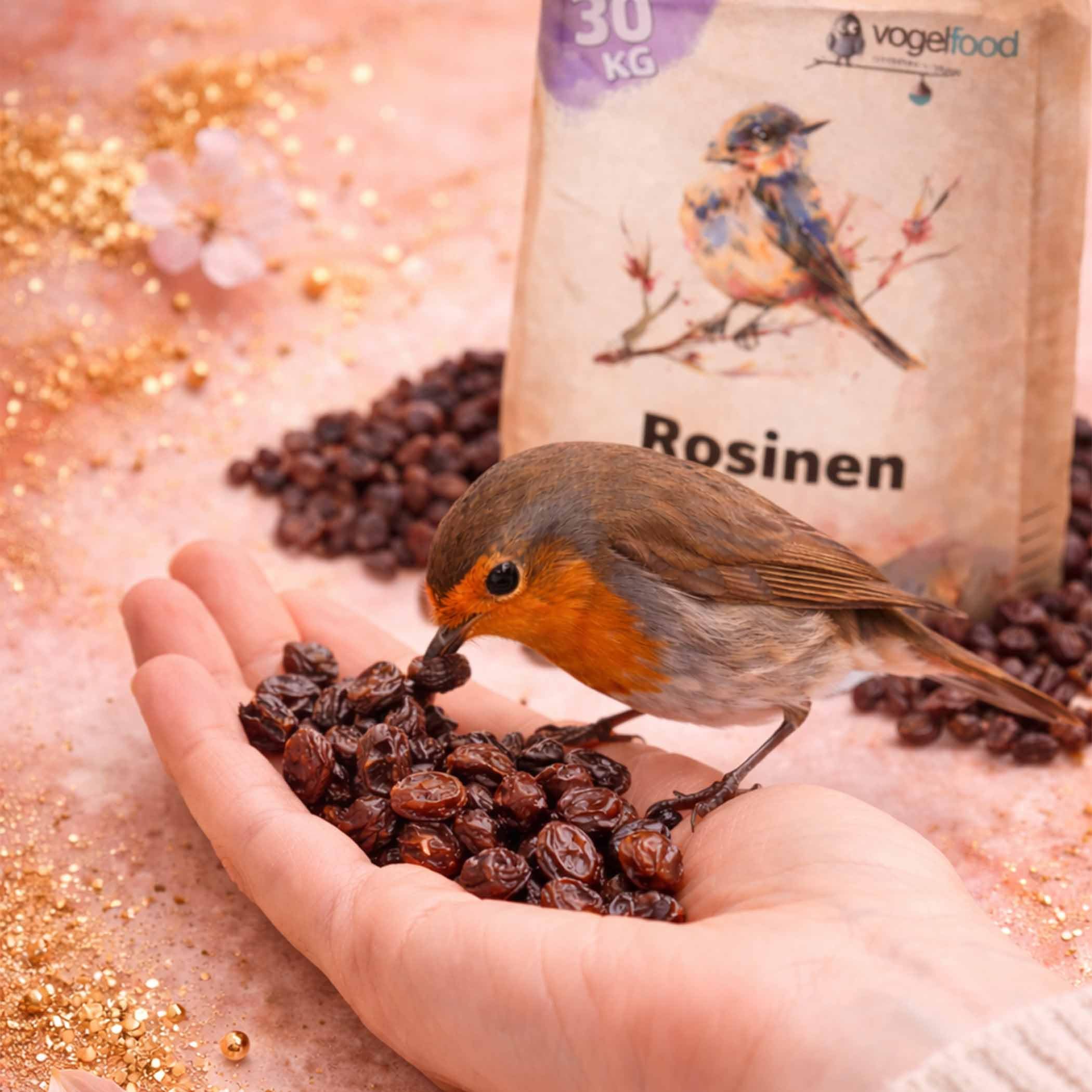 Vogelfood 20 kg Rosinen Futterrosinen Marke Vogelfood Futter Vögel Meisen Wildvögel Top Qualität