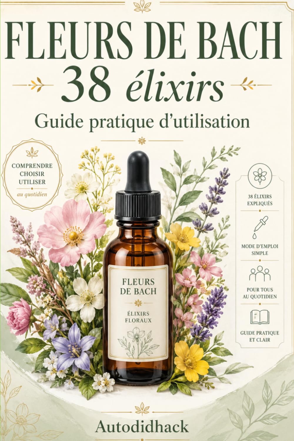 FLEURS DE BACH 38 élixirs: Guide pratique d'utilisation
