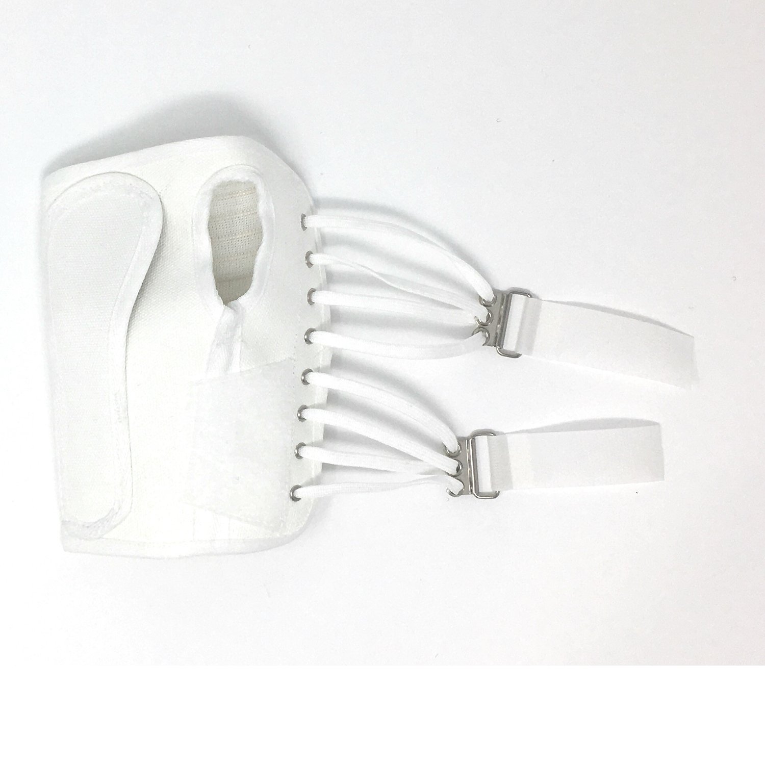 OTC Wrist Splint, Cock-Up Lacing, Canvas, ProChoice, White, Medium (Right Hand)