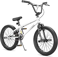 Vista 16 de 67i - Bicicleta BMX para niños de 18/20 pulgadas, bicicleta para niños de 8 a 12 años con freno U delantero y trasero, asiento ajustable, horquilla