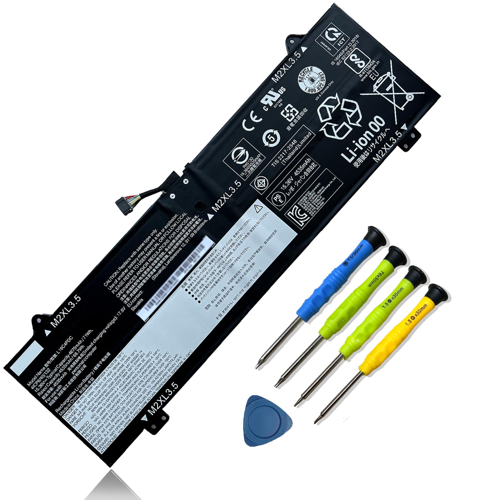 Mobik L19C4PDC L19M4PDC Battery Replacement for Lenovo Ideapad Yoga 7-14ITL5 82BH 7-15ITL5 82BJ Series Laptop 5B10Z26482 SB10Z26481 L19L4PDC