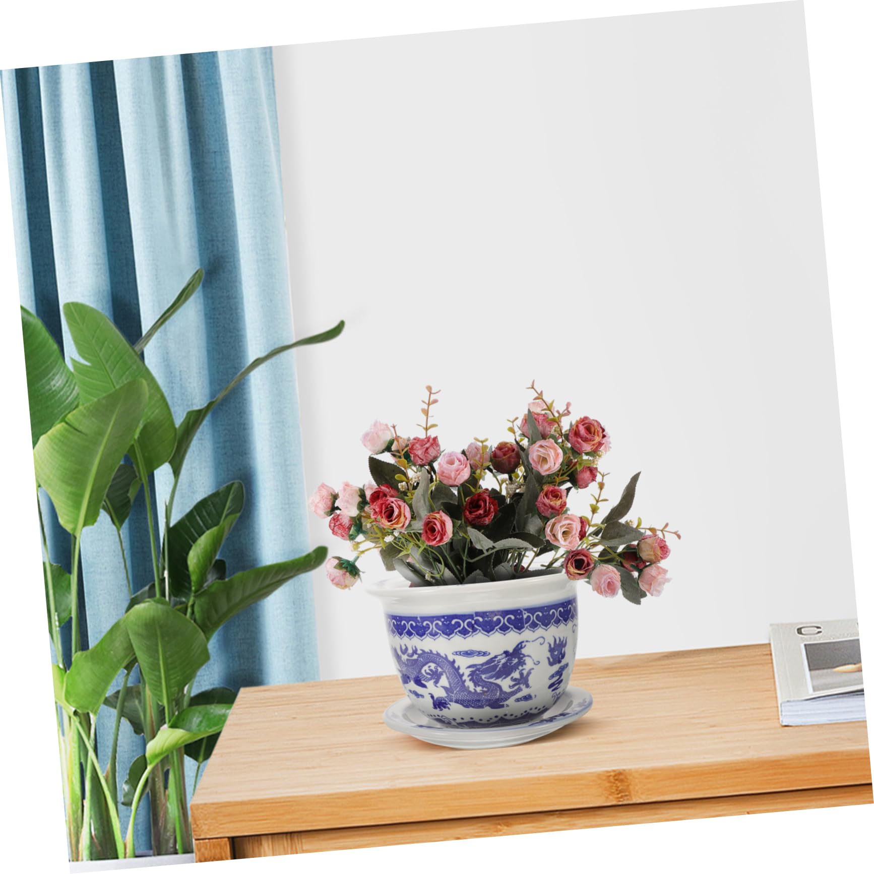 POPETPOP Zestaw Doniczek Ceramicznych W Stylu Vintage Doniczka Z Otworem Drenażowym Do Dekoracji Bonsai I Roślin Doniczkowych