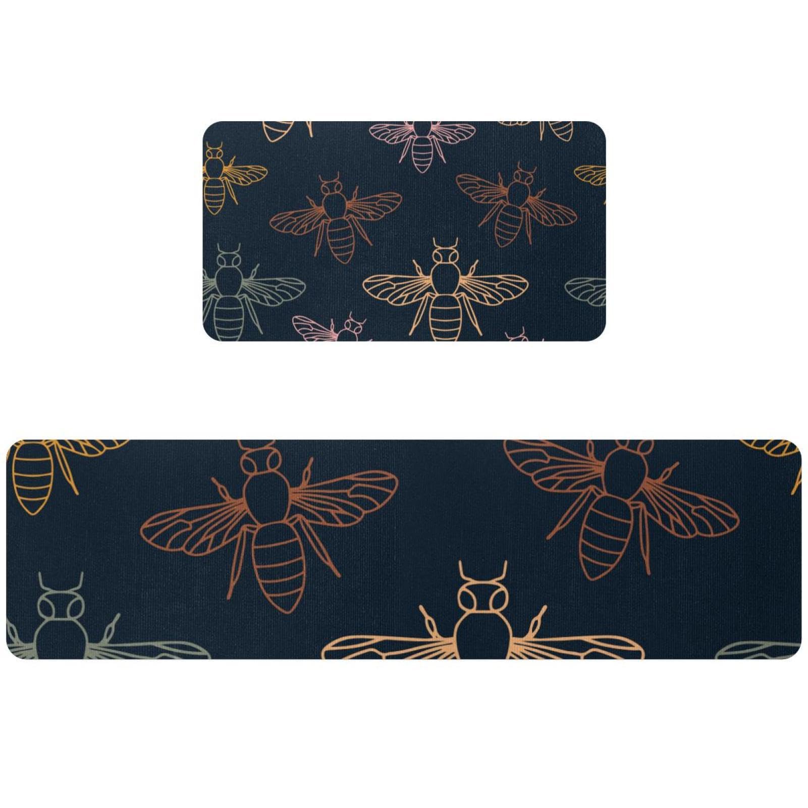 Tapis de cuisine antidérapants lot de 2 tapis de couloir absorbants pour sol de buanderie