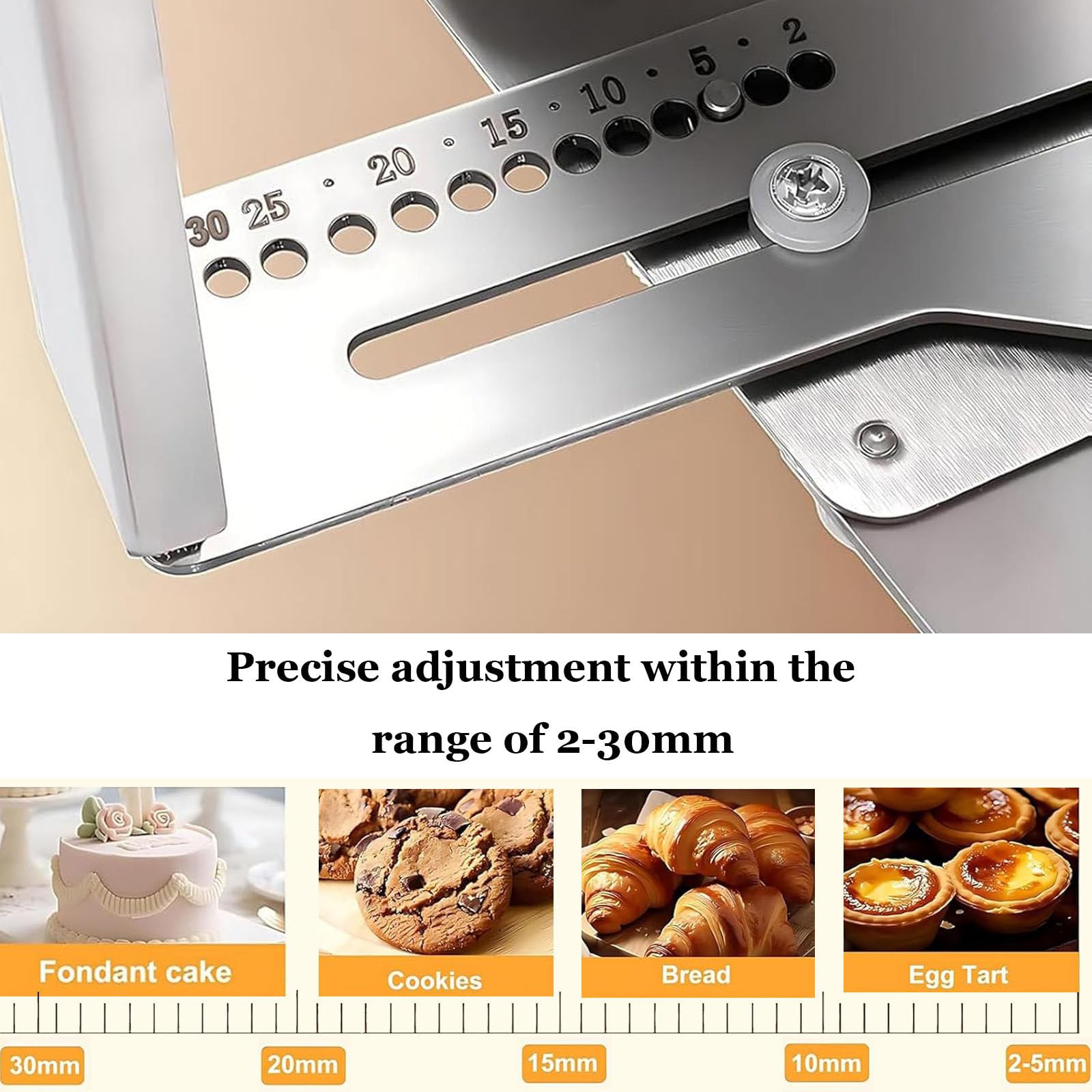 Machine à laminer la pâte Pliable avec laminoir, laminoir électrique en Acier Inoxydable pour la Maison, Machine à laminer la pâte électrique avec épaisseur réglable pour la Fabrication