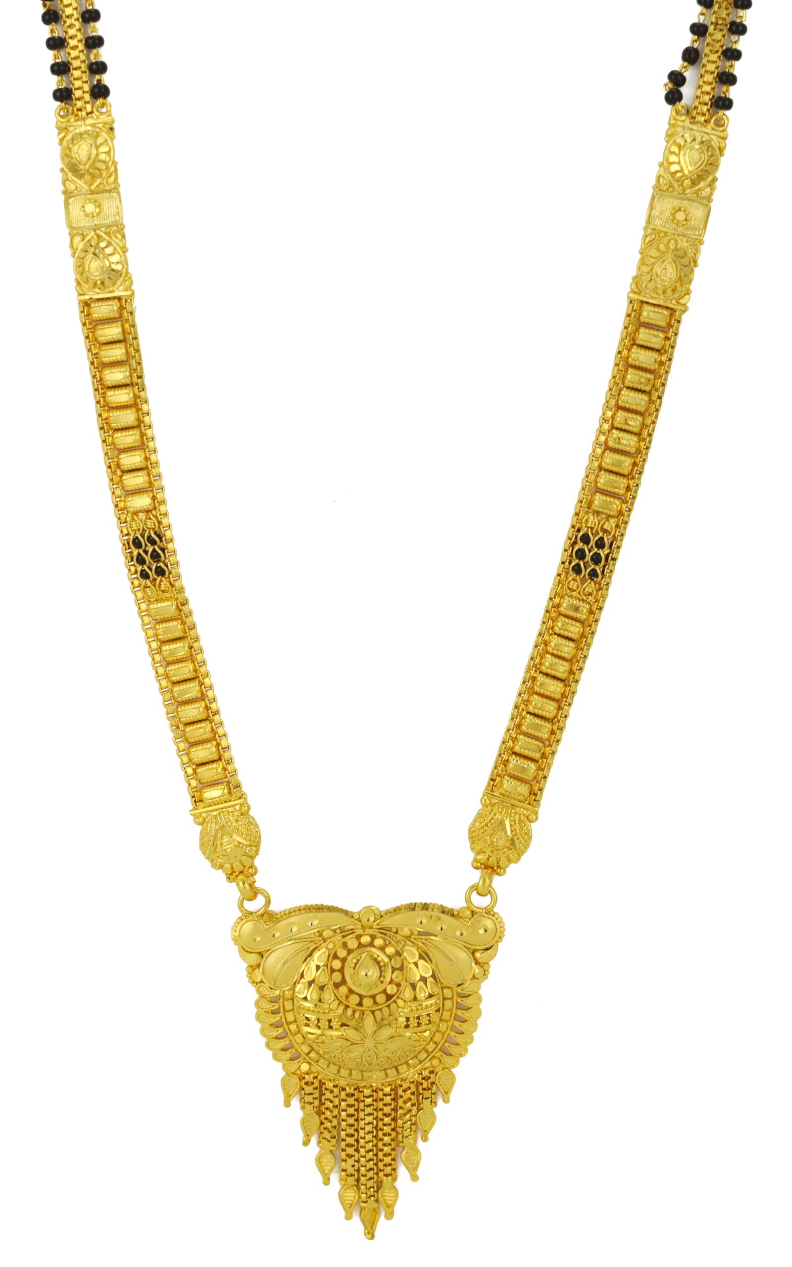 24K One Gram Gold Plated 30 Inches Long Mangalsutra 8534-2 For Womens