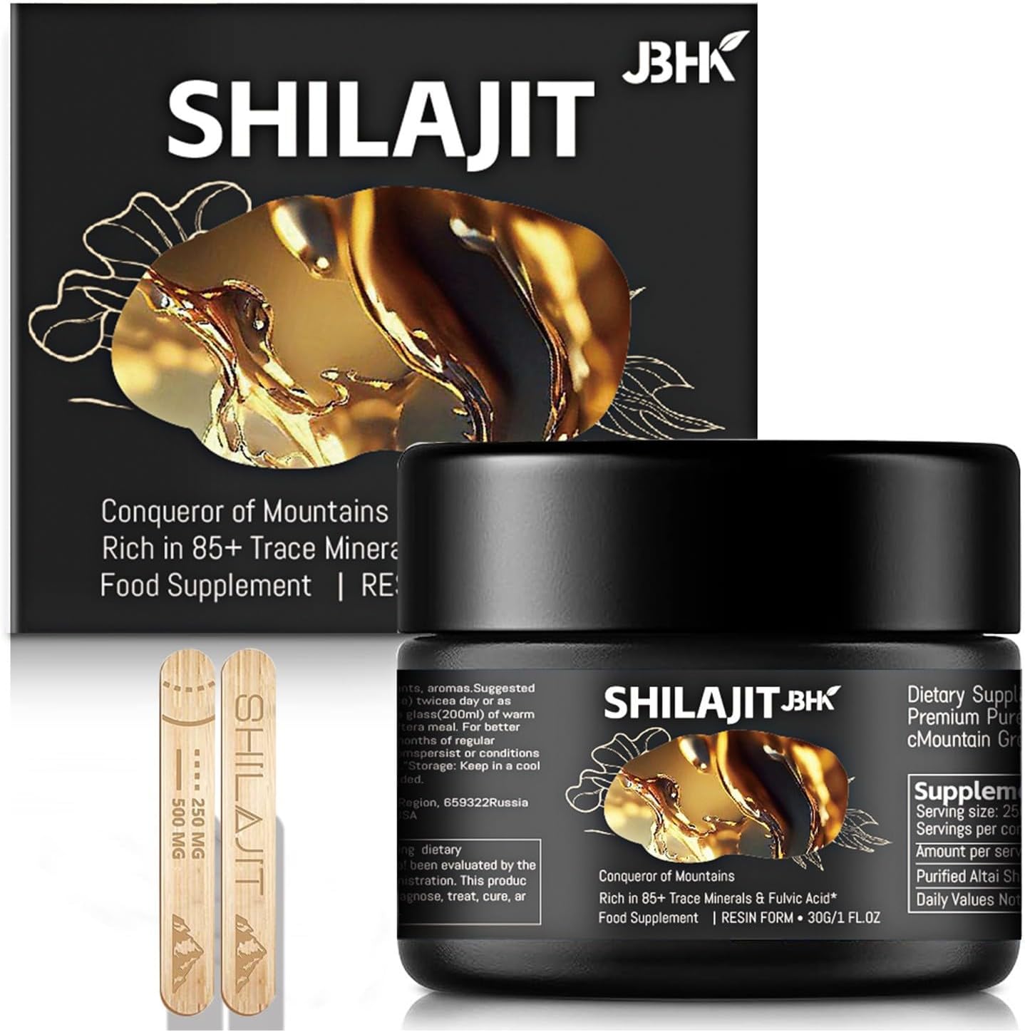 Shilajit Resin 30g – Premium Himalayan Extract – Boost Energy, Immunity & Stamina, Premium Quality, High Fulvic Acid – Natural Vitality Booster – Lab Tested