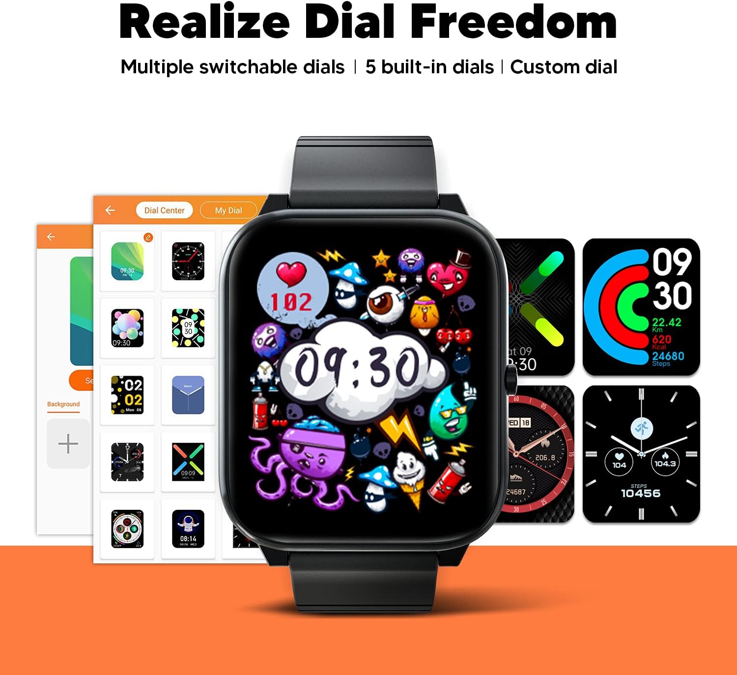 Smart Watch Fitness Tracker with Heart 